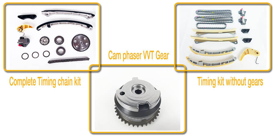 Changsha TIMEK supply Engine Timing Chain Kit,VVT Cam Phaser,Timing Chain Tensioner,Sprocket Gear,Timing Chain Guide Rail,Chain Tensioner Arm,Oil Pump Tensioner.